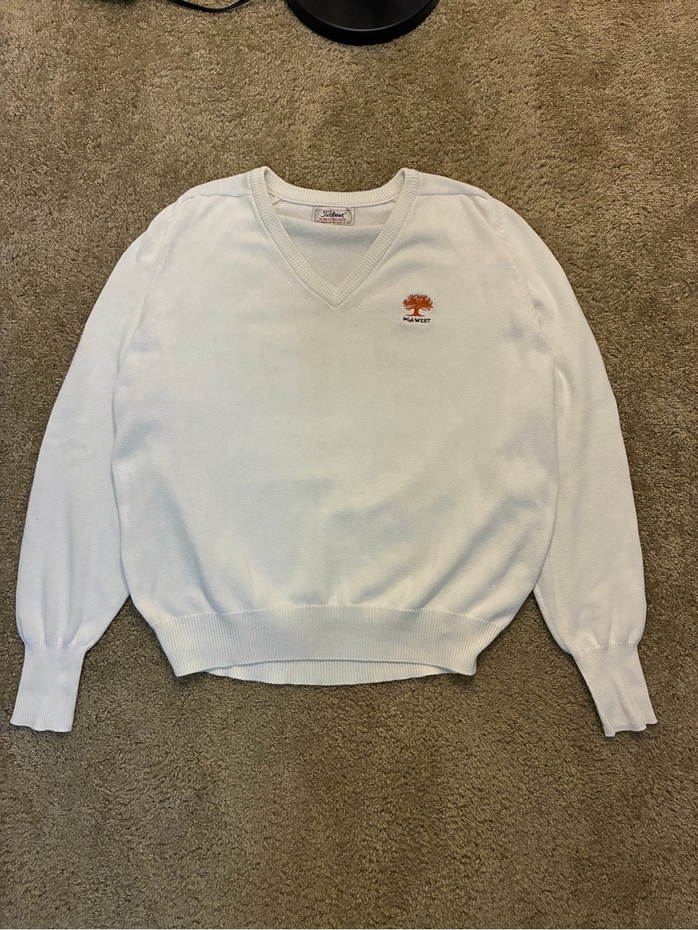 Made in USA Vintage 90s/00s Titleist by Corbin Ltd - V-Neck Sweater